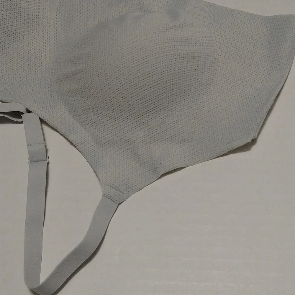 Hanes Gray Cross-Back Bralette With Removable Pads Size XL - Picture 8 of 10